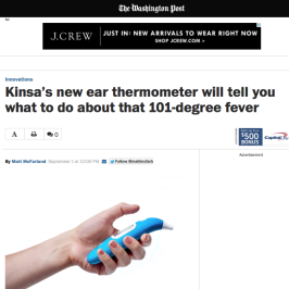 Kinsa featured in The Washington Post