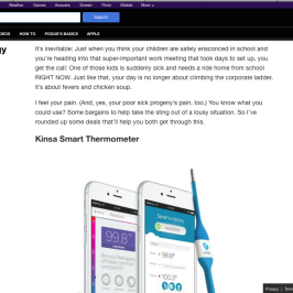 Kinsa in Yahoo Tech