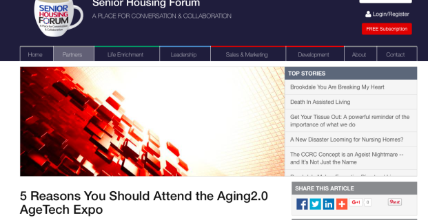 Aging2.0 in Senior Housing Forum