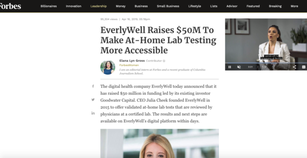 EverlyWell in Forbes