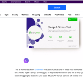 Everlywell in Yahoo! Lifestyle