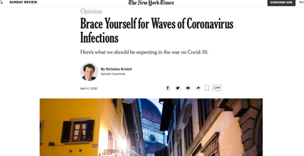 Kinsa in The New York Times