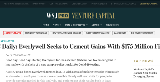 Everlywell in Wall Street Journal